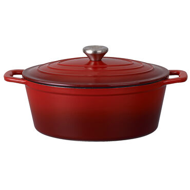 MG HOME_Brytfanna żeliwna INFINITO, 27 cm, czerwona, 4,0 l_2