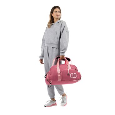 Torba podróżna sportowa, z funkcją plecaka, różowa