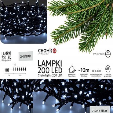 Lampki choinkowe 200 LED Extralink, 10 m, zimny biały