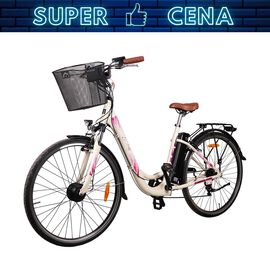 Rower elektryczny damski G-Lady Sanico Goldbike, 19’’, kość słoniowa