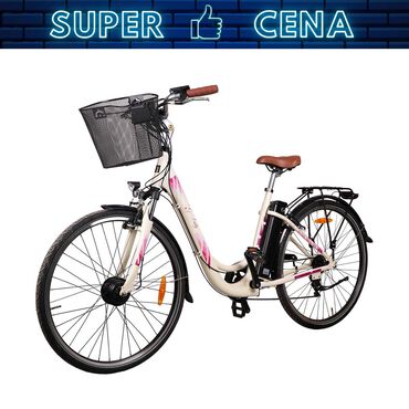 SANICO_Rower elektryczny damski G-Lady Sanico Goldbike, 19’’, kość słoniowa_1