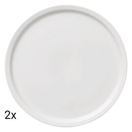 Talerz do pizzy z porcelany MG Home Napoli, 2 szt., 30 cm, biały