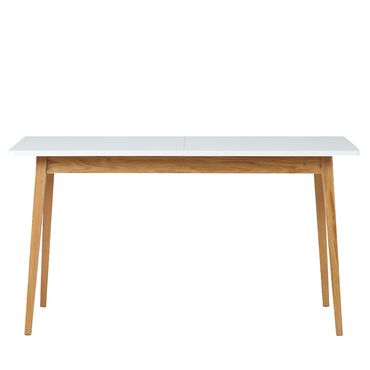 KONSIMO_Stół rozkładany Frisk 140 cm, biały, rozsuwany blat_1