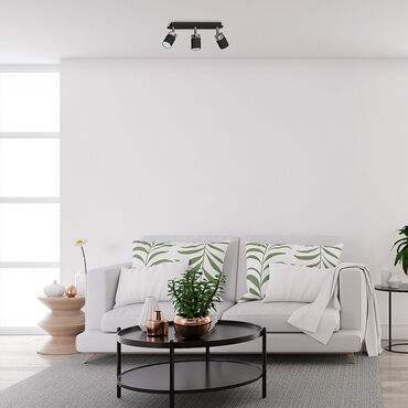 Lampa sufitowa Milagro Joker 3 x GU10, czarny chrom