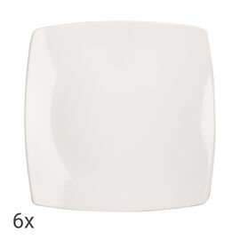 Talerze płytkie z porcelany Altom Design Regular, 27 cm, 6 sztuk, kremowe
