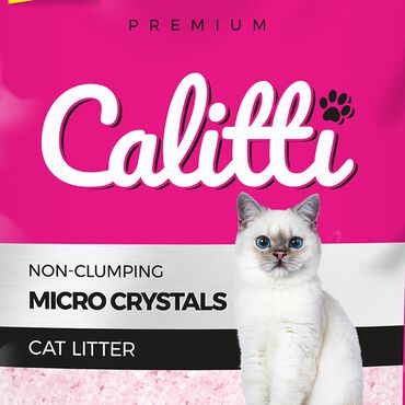 Żwirek silikonowy dla kota Calitti Micro Crystals, 8 x 3,8L