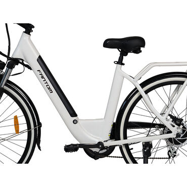 Rower elektryczny Fantom Trendy, 18”, perłowy