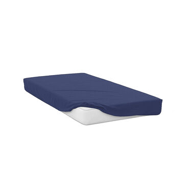 FARO_Prześcieradło z gumką 90 x 200 x 25 cm Soft Jersey, granatowe_1