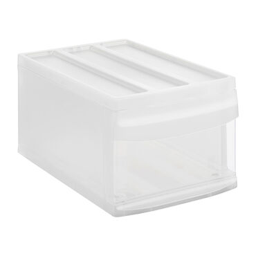 Pojemnik z szufladą 25,5 x 39,5 x 20,3 cm Rotho Systemix, transparentny