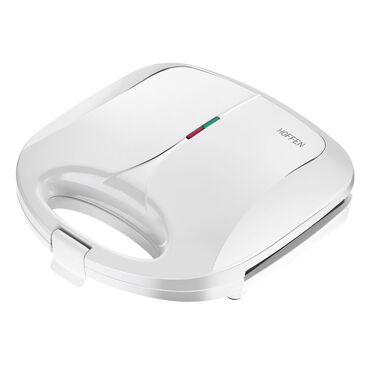 HOFFEN_Opiekacz do kanapek Hoffen, 750 W, z trójkątnymi płytkami, biały_1