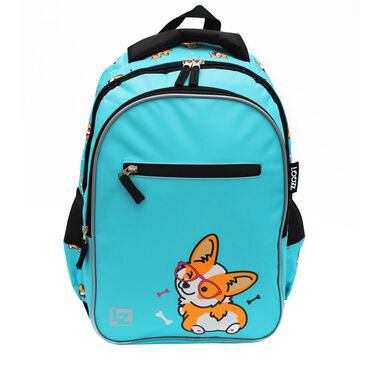 LOOZZ_Plecak szkolny, wzór Corgi Dog, dwukomorowy, 1-3 klasa_1