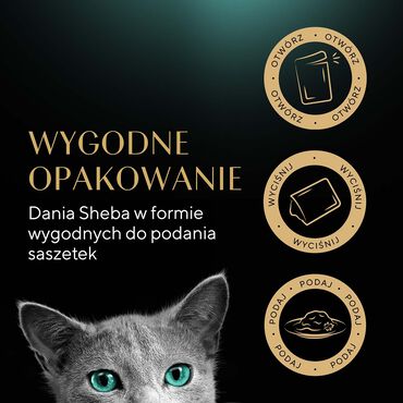 Mokra karma Sheba Sauce Collection Rybne Smaki, dla dorosłych kotów, 40 x 85 g