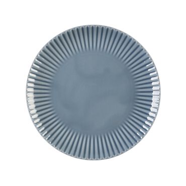 Zestaw talerzy dla 6 osób Daisy, porcelana, niebieskie, 18 elementów