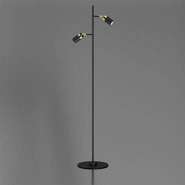 Lampa podłogowa Milagro Joker 2 x GU10, czarno-złota