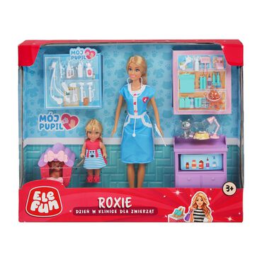 ELEFUN_Lalka Roxie Elefun, dzień w klinice zwierząt, 30 cm1