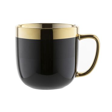 FLORINA_Komplet 6 kubków porcelanowych Berlotti, 530 ml, czarne1