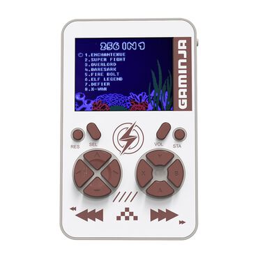 YLW_Konsola z powerbankiem YLW Gaminja, 2 w 1, biała_3