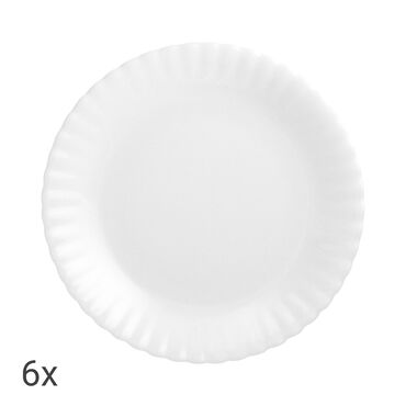 CHODZIEŻ_Zestaw 6 talerzy Iwona, 20 cm, biały1