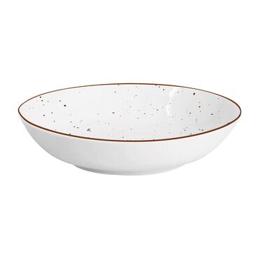 Zestaw obiadowy z porcelany na 6 osób MG Home Gemma, 18 elementów, biały