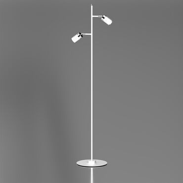 MILAGRO_Lampa podłogowa Milagro Joker 2 x GU10, biała chrom_4