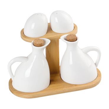 ALTOM DESIGN_Porcelanowy Zestaw do przypraw Altom Regular, z bambusową podstawką1