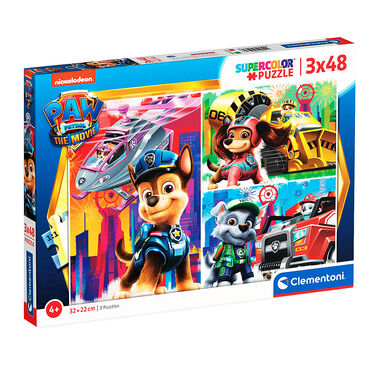 CLEMENTONI_Puzzle Psi Patrol The Movie, 3 układanki, 3 x 48 elementów_1