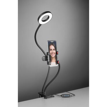 Lampa pierścieniowa Tracer Ring 8,5 cm, z uchwytem na telefon