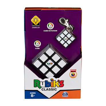 SPIN MASTER_Zestaw Rubik's Classic, kostka rubika, z brelokiem w zestawie_1