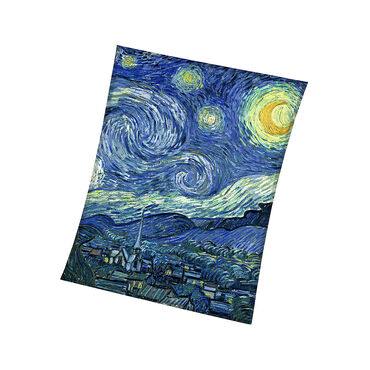 Koc flanelowy, 150 x 200 cm, kolekcja Art, Van Gogh, Gwiaździsta noc1