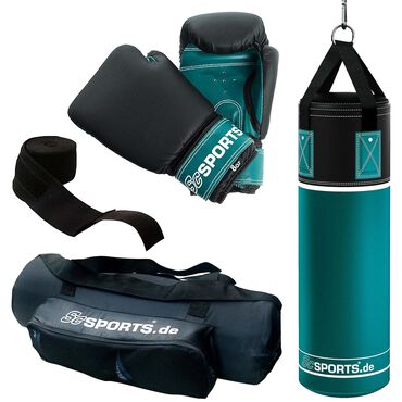 SC SPORTS_Bokserski zestaw treningowy Sc Sports®, 5,5 kg, miętowo-niebiesko-czarny_1