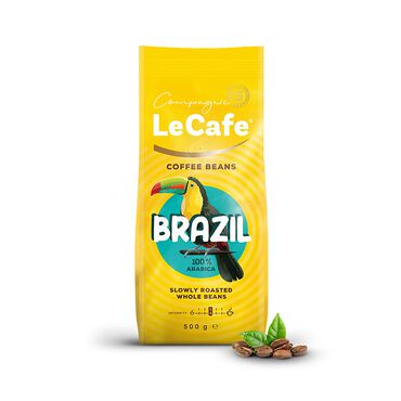 COMPAGNE LE CAFE_Kawa ziarnista Le Cafe Brazil, 500 g, intensywność 3/5_1