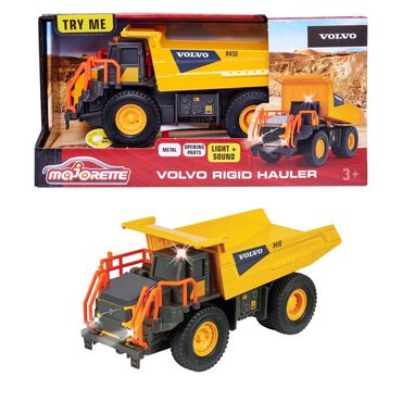 MAJORETTE_Pojazd metalowy wywrotka Volvo Grand Series, 20 cm, światło i dźwięk_1