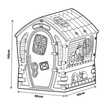 Domek ogrodowy Palplay Twilight Dream House, 95 x 90 x 110 cm, trzykolorowy