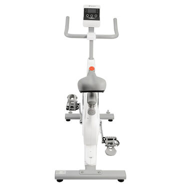 Rower spinningowy, biały, 8 poziomów oporu, Bluetooth