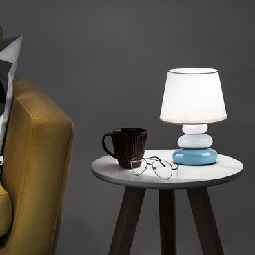 KONSIMO_Lampa nocna Salu, 18 cm, kamyki, niebieska_7