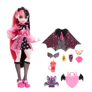 MONSTER HIGH_Lalka Draculaura™ Monster High®, z nietoperzem_1