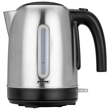 MPM_Czajnik bezprzewodowy Inox, 2200 W, czarno-srebrny, 1,7 l_1