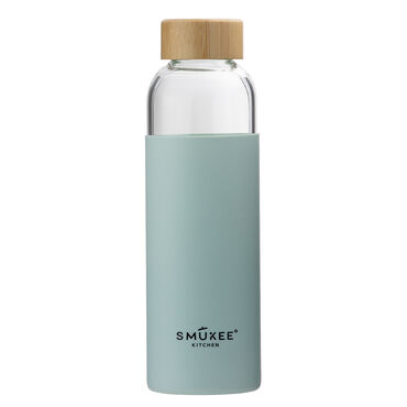 SMUKEE_Butelka na napoje, z bambusową pokrywką, 500 ml, miętowy_2