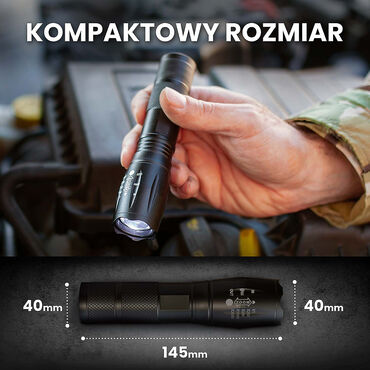 Latarka LED Extralink Flashlight, 400 lm, akumulatorowa