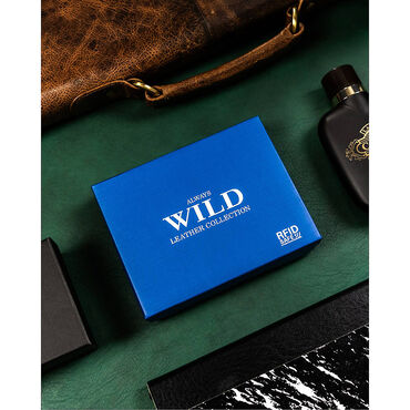 Skórzany portfel męski Always Wild, 12 x 9,5 x 2,5 cm