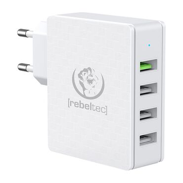 REBELTEC_Ładowarka sieciowa Rebeltec QC3.0, 4 porty, biała_1