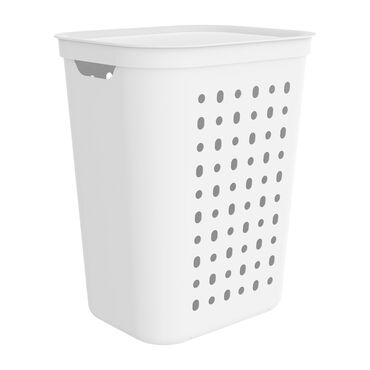 ROTHO_Kosz na bieliznę do prania Rotho Jona Mistletoe, 55 l, biały_1
