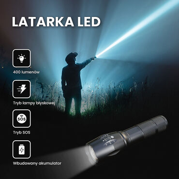 Latarka LED Extralink Flashlight, 400 lm, akumulatorowa