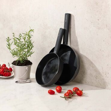 Zestaw patelni Florina Optimus by Mateusz Gessler, 3 elementy, non-stick, czarne