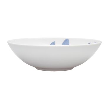 Zestaw obiadowy z porcelany na 6 osób Lubiana Boss, 18 elementów, z niebieskim wzorem