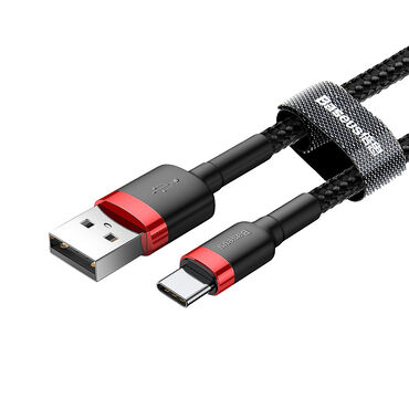 BASEUS_Kabel USB-C, czarno-czerwony, błyskawiczne ładowanie, 2 m_3