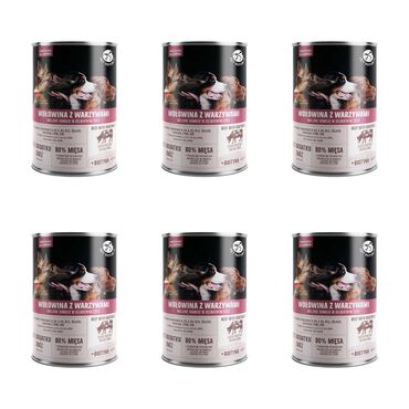 PET REPUBLIC_Karma dla psa Pet Republic, z wołowiną i warzywami, mokra, 6 x 1250 g1