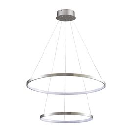 Lampa wisząca LED Sanico Goldlux Lea 2, 35 W, 4000K, srebrna