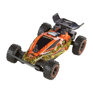 HOT WHEELS MONDO_Samochód zdalnie sterowany Hot Wheels Mondo, 1:28, żółto-czerwony, Buggy_1