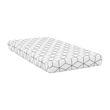 SMUKEE_Prześcieradło z gumką 200 x 200 x 25 cm Smukee Home, jersey, geometria_1